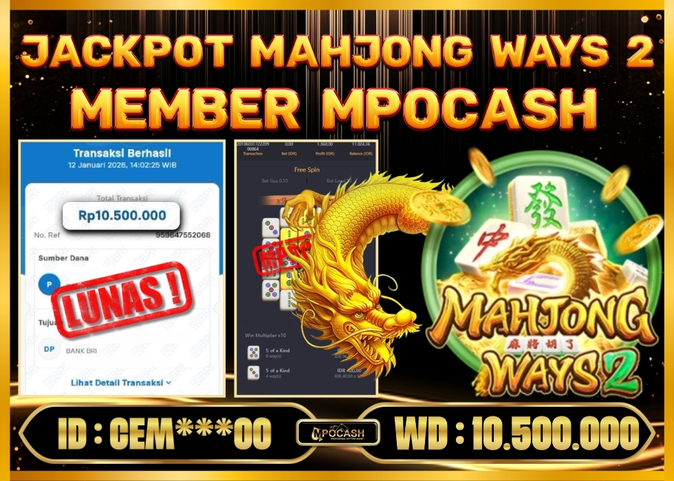 MPOCASH JACKPOT MAHJONG WAYS 2